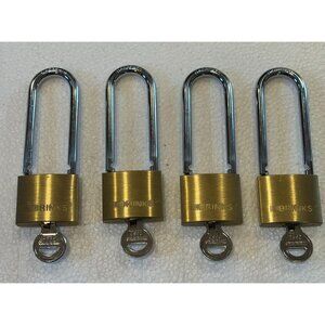 BRINKS 171-42401 40mm Solid Brass Padlock with 2-1/2" Shackle Keyed the Same